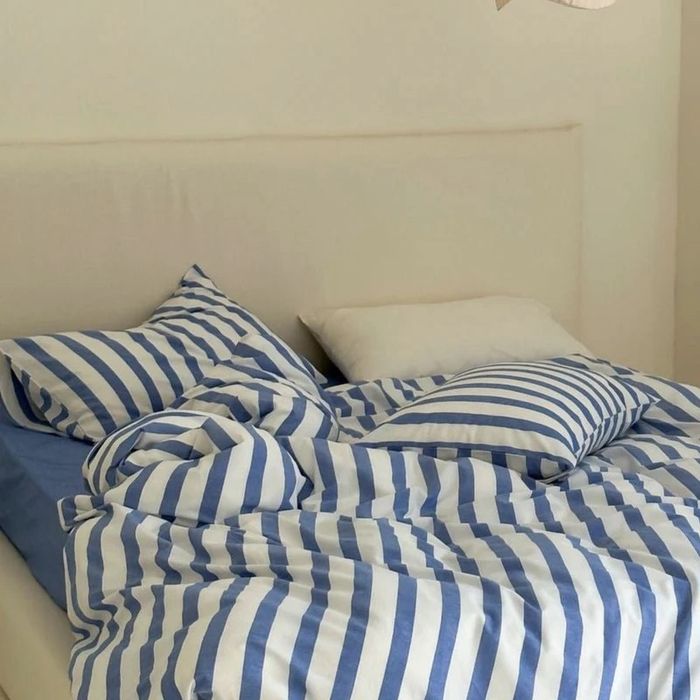 Washed cotton - Blue Thick