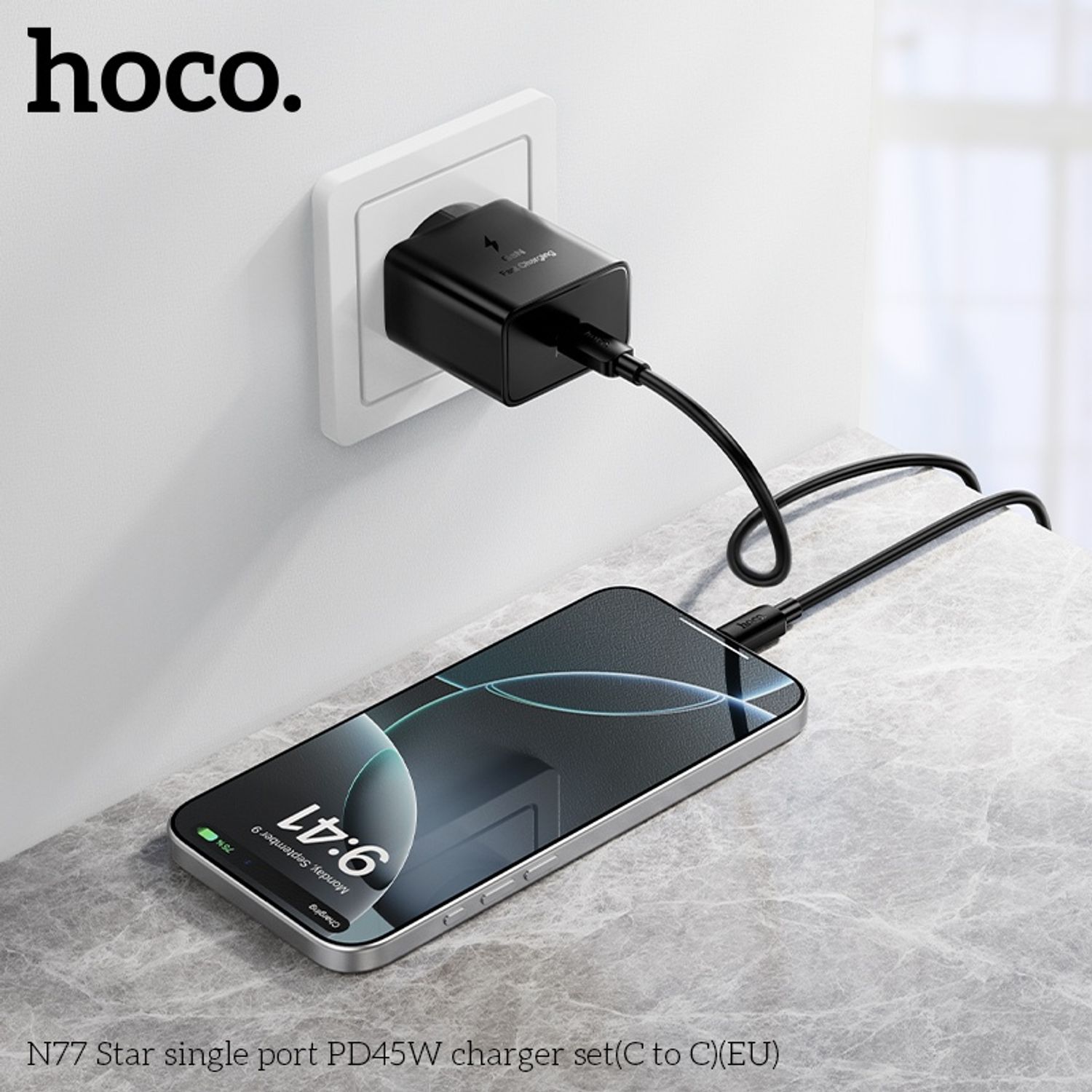 Hoco N77 PD 45W Цэнэглэгч (C - C) (Евро) 
