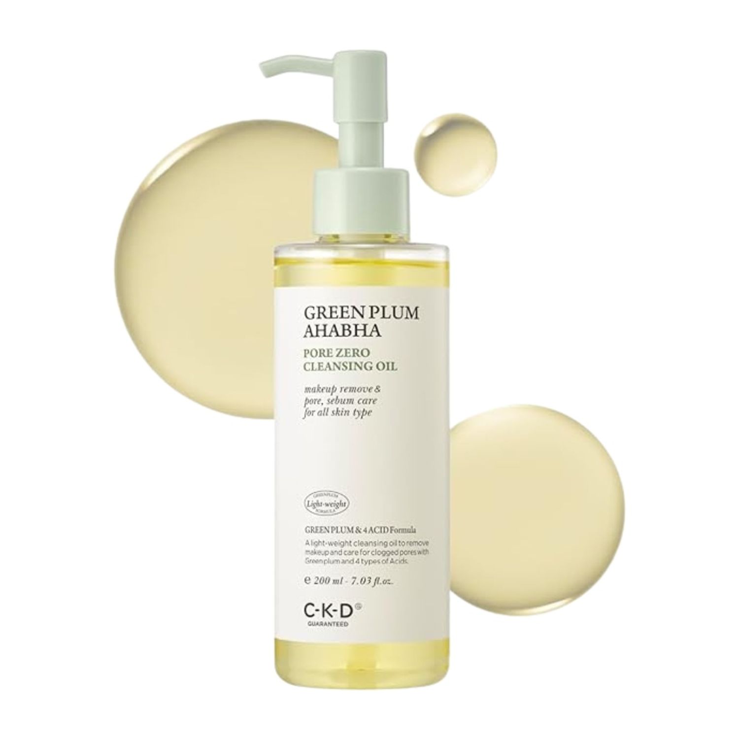 CKD Green Plum AHA BHA Pore Zero Cleansing Oil 200ml