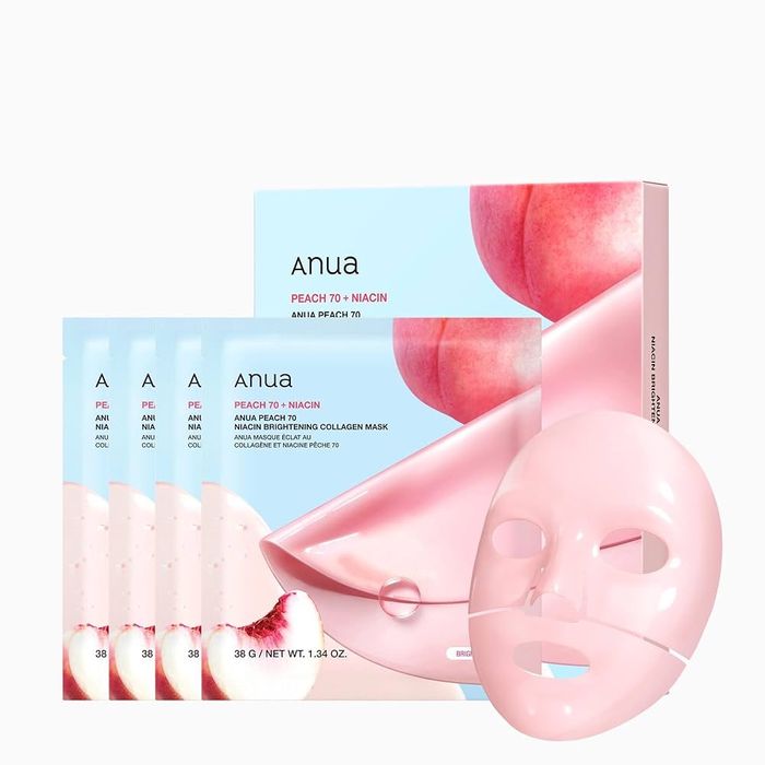 ANUA Peach 70+Niacin Brightening Collagen Mask 38g