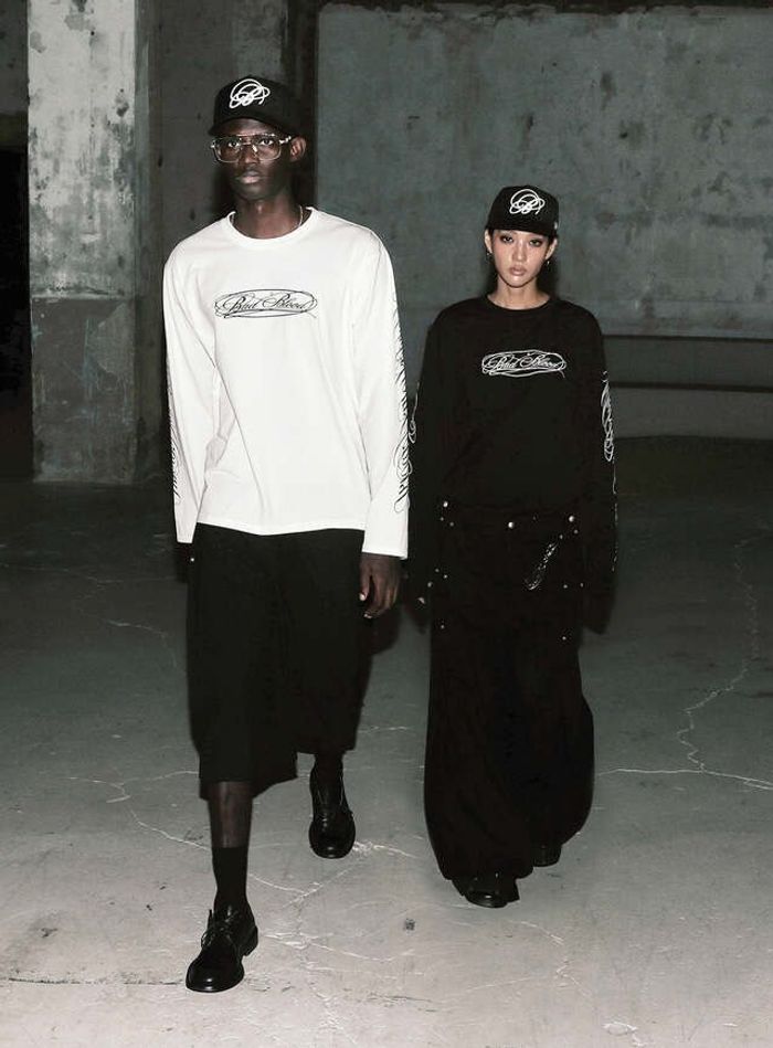 Dark Classic MYM Long Sleeve - White