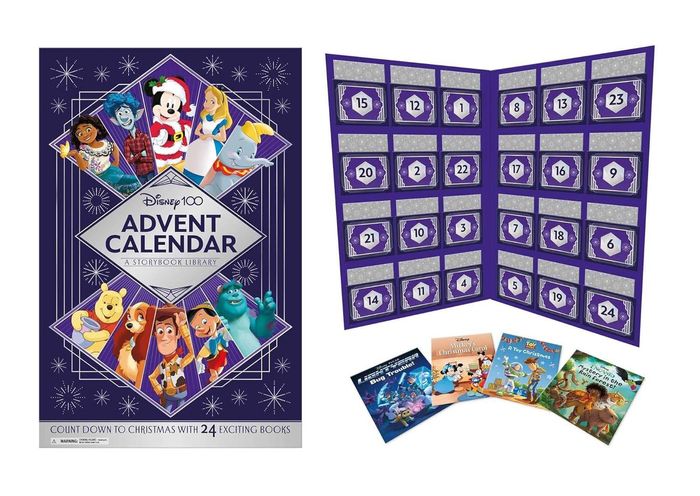 Disney 100 Advent Calendar a Storybook Library: Countdown to Christmas with 24 Exciting Storybooks
