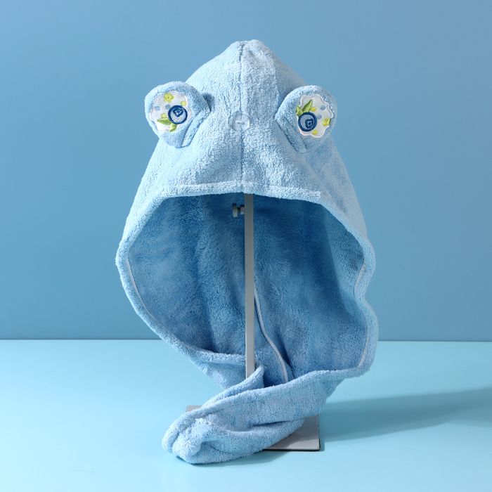 Fruit Series Blueberry Hair-Drying Cap (Blue)