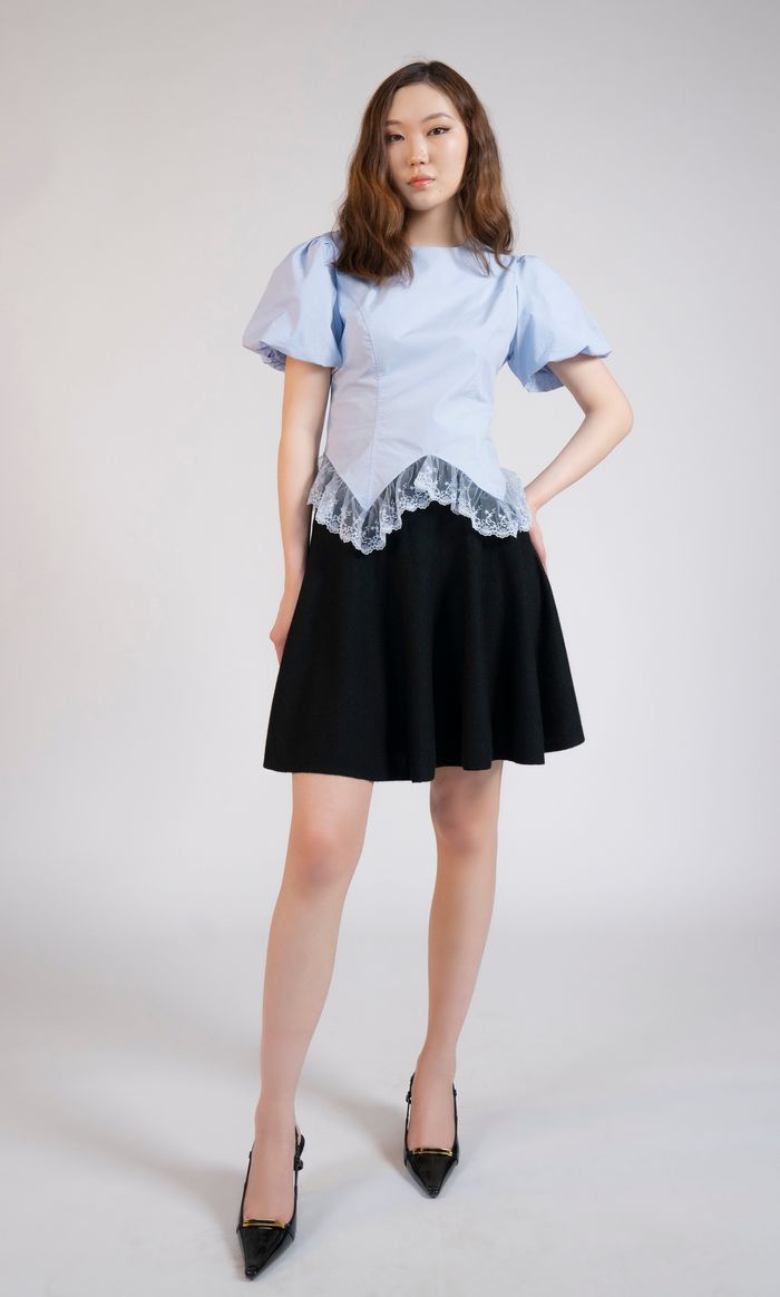 Tie blouse