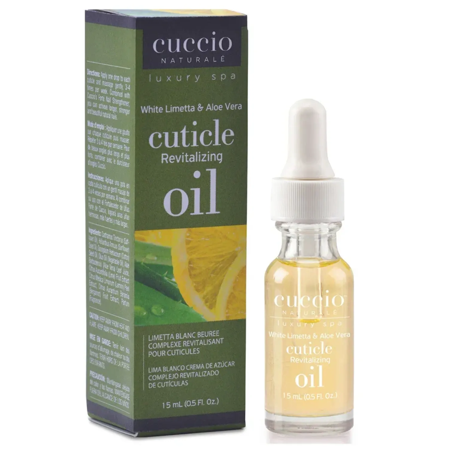 Хумсны тэжээлийн тос 15мл - White Limetta & Aloe Vera Cuticle Oil 1/2oz
