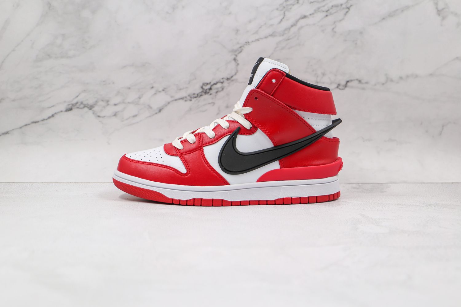 Ambush x Nike SB Dunk High Varsity Red Black White 