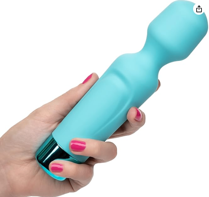 CalExotics Eden Vibrating Wand, 10 Function Waterproof Silicone Vibrator