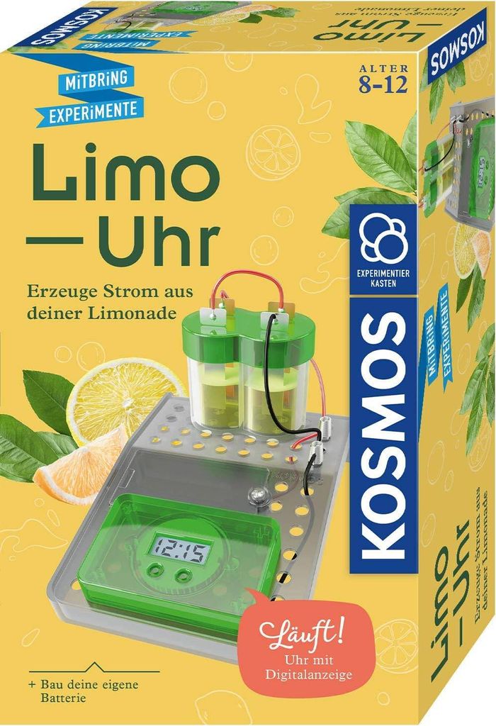 Lemonade Clock — Лимоноос цахилгаан гаргадаг цаг