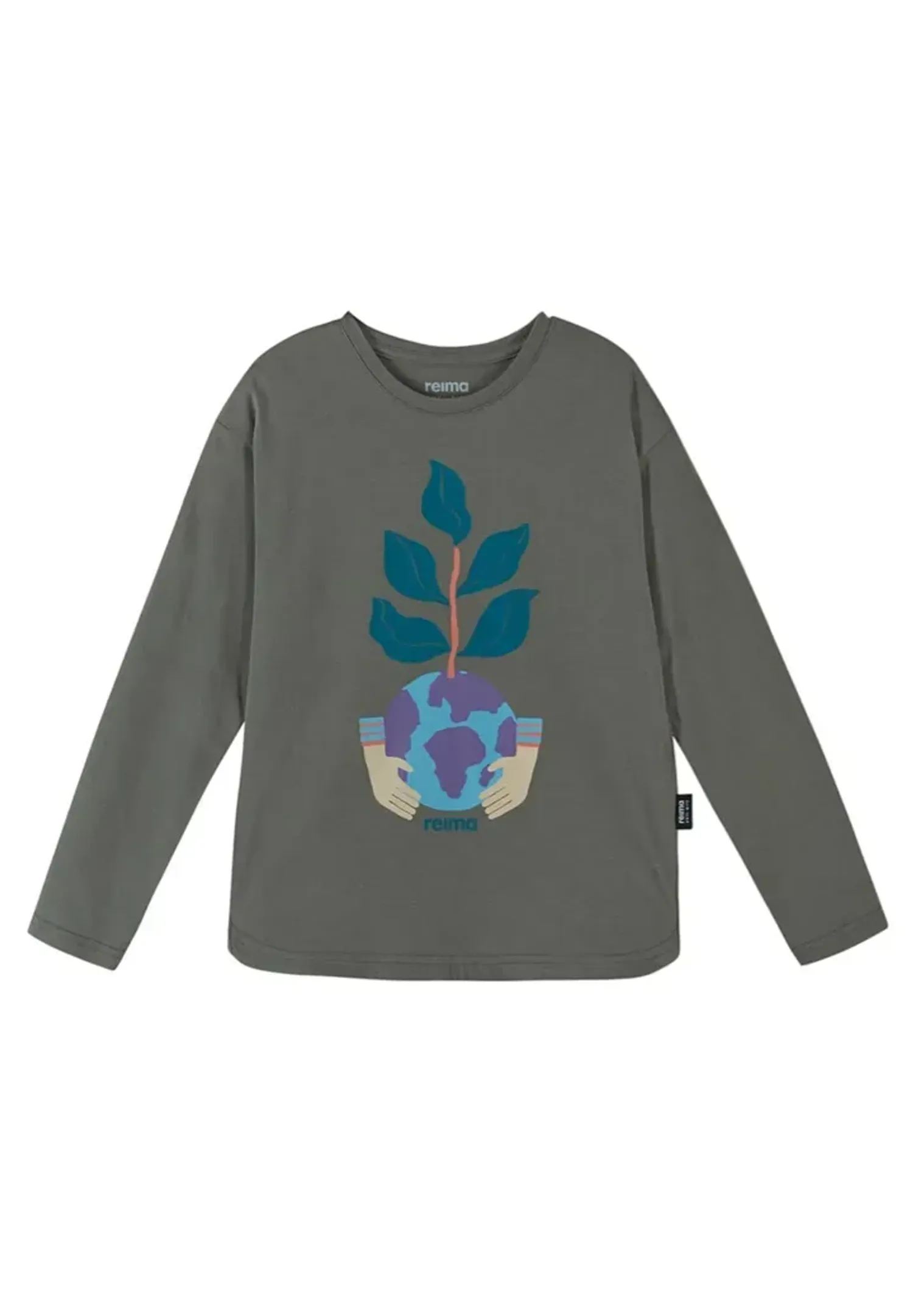 Long sleeve T-shirt, Inisi-Greyish green