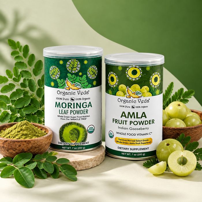 Organic Veda Amla & Moringa Daily Vitality Bundle