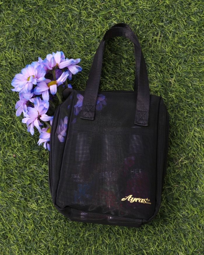 Ayras Mesh Zipper Cosmetic Bag