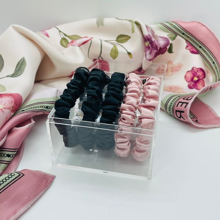 SILK HAIR SCRUNCHIES / торгон үсний боолтны сэт