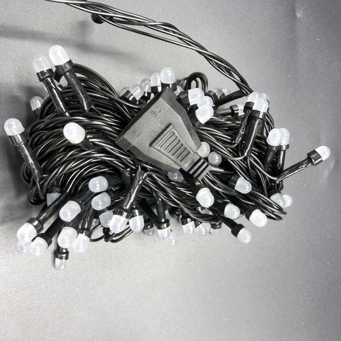 Гэрэл 9м, 100LED, том толгойтой, сүүн асалттай, хар өнгийн кабелтай