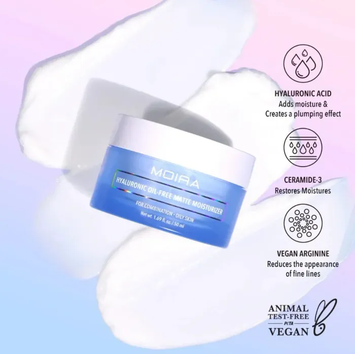 Moira hyaluronic oil-free matte moisturizer