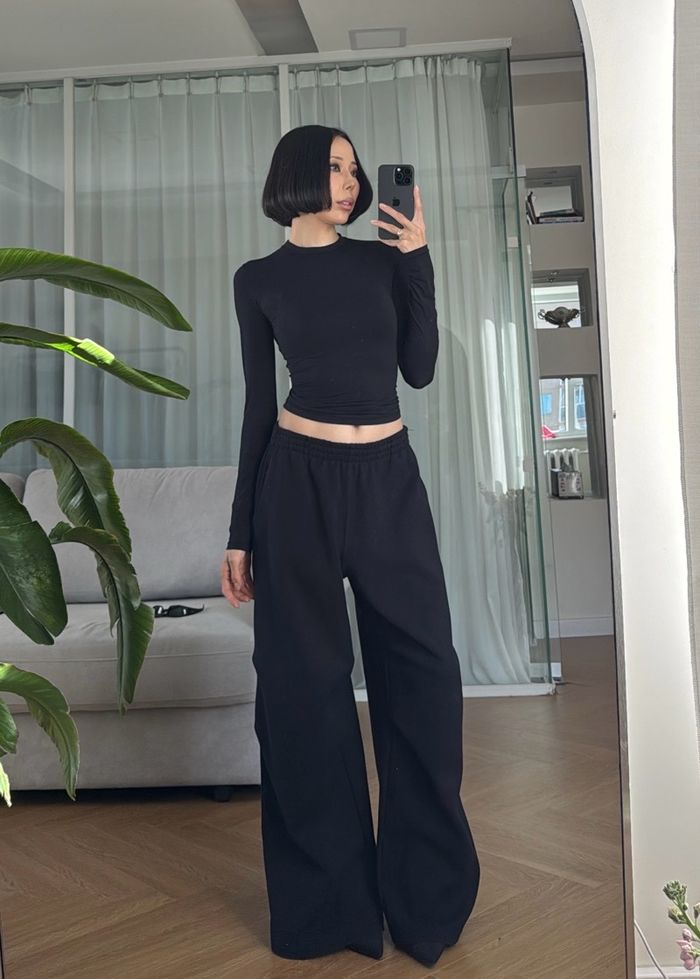 Seamless Stretch Top /Black/