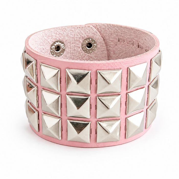 Pink Studded Cuff