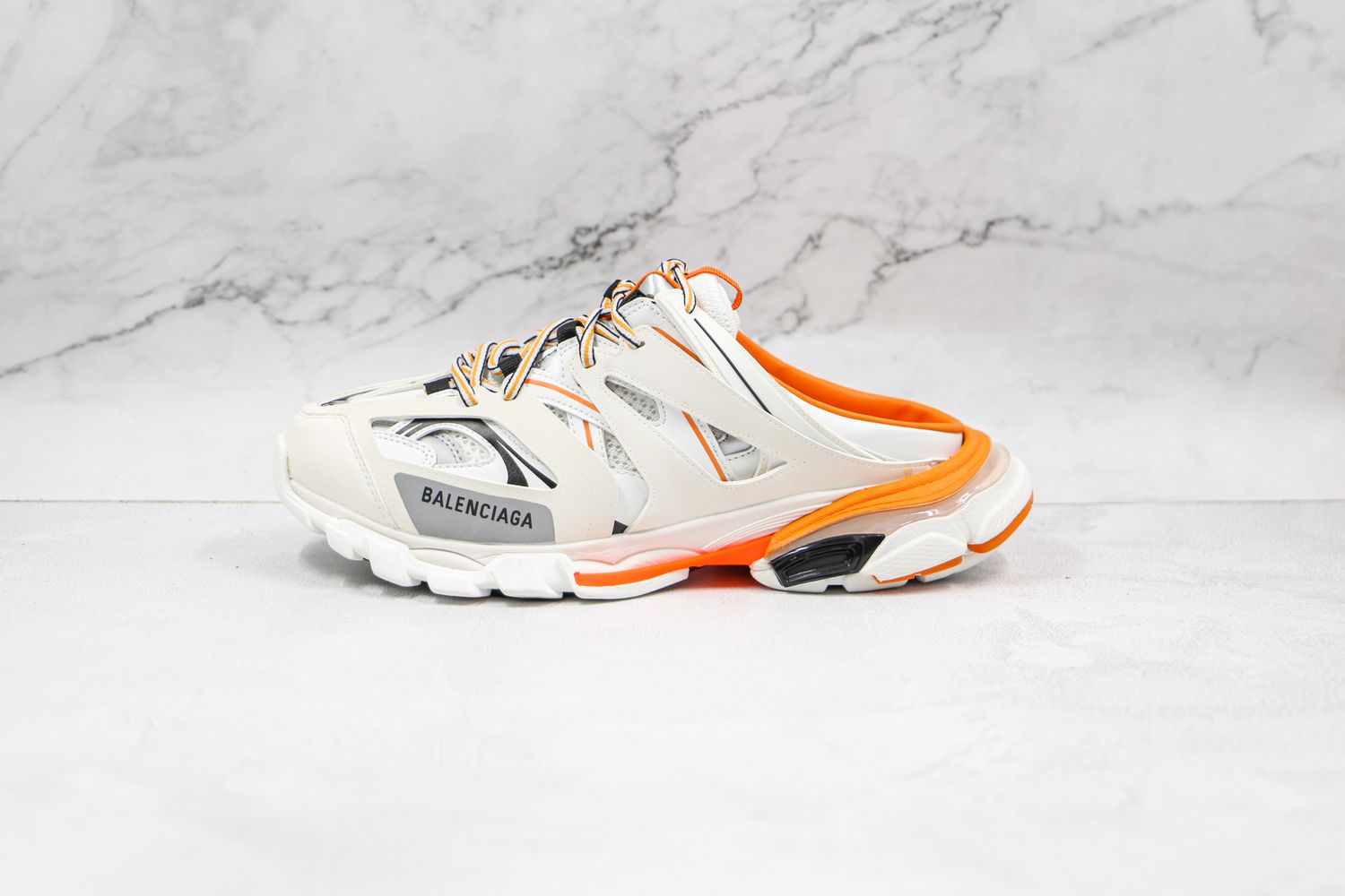 Balenciaga Track Mule 'White Orange'