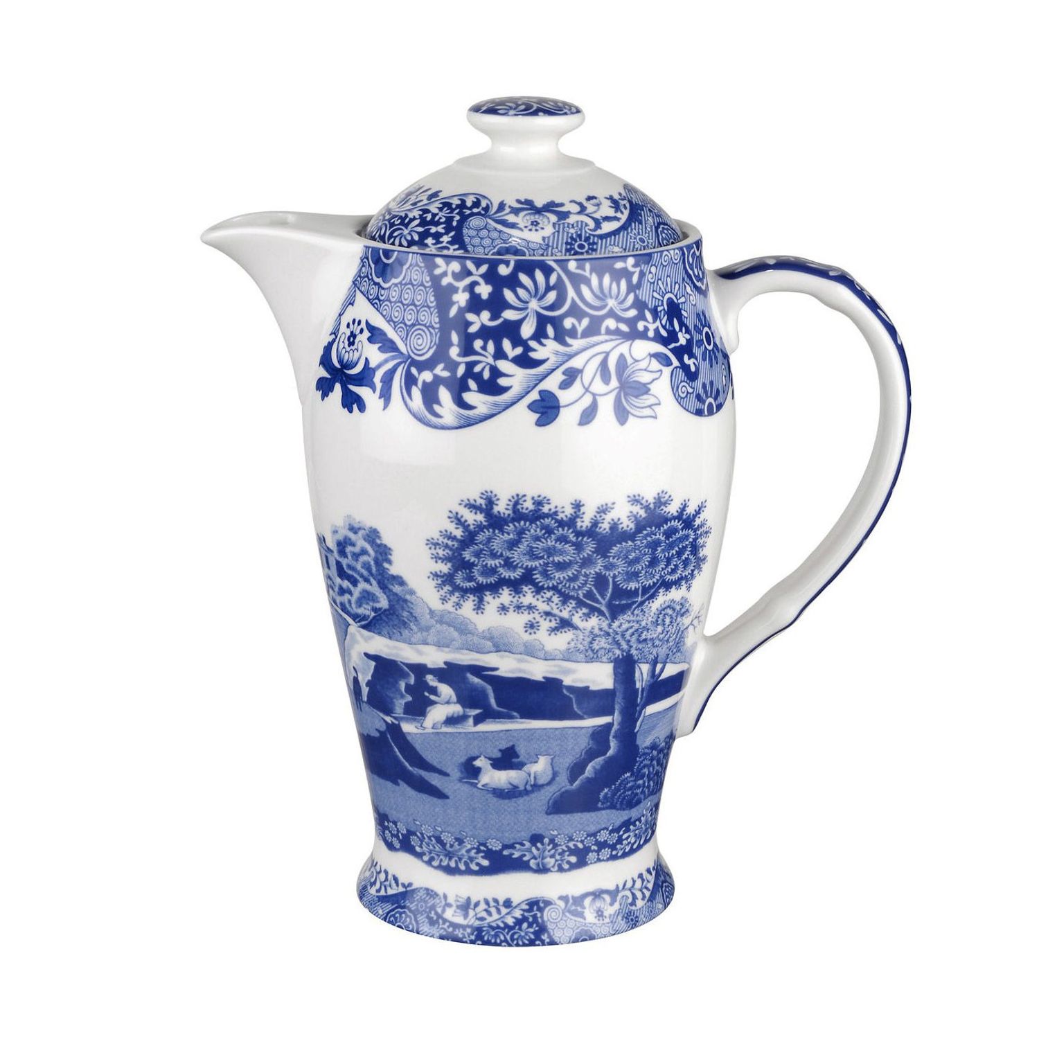 Hot Beverage Pot 0.75L Blue Italian 