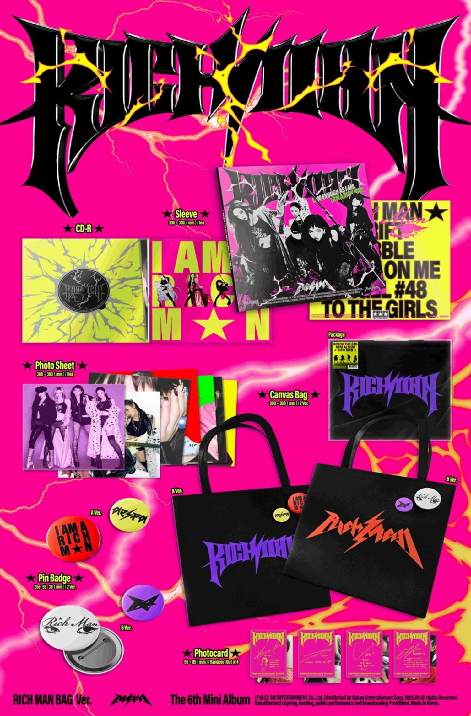 AESPA "RICH MAN" BAG VER