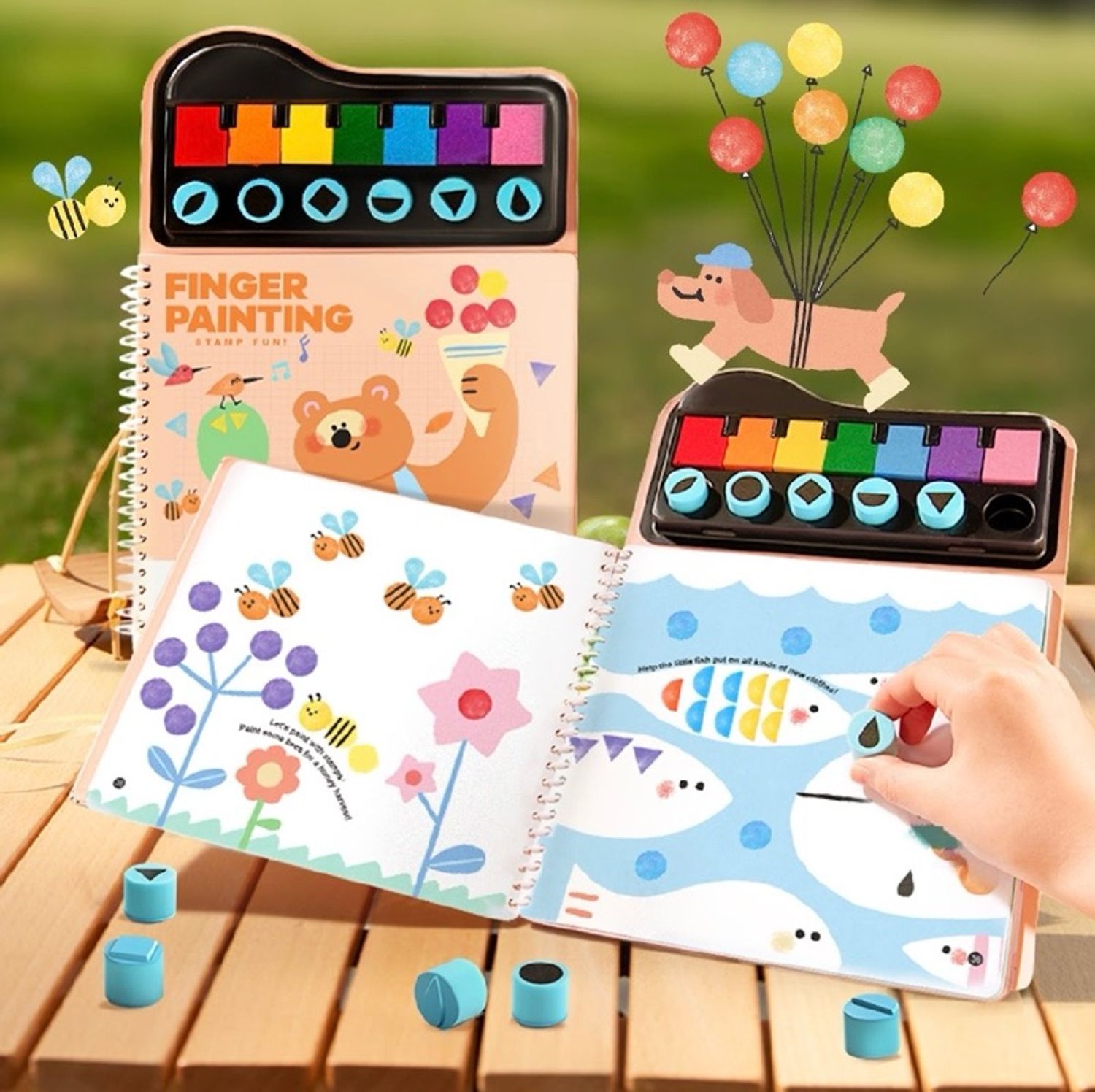 Finger Painting- Хуруугаар буддаг ном тамгатай 