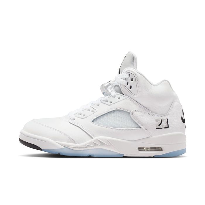  AIR JORDAN 5 RETRO WHITE METALLIC