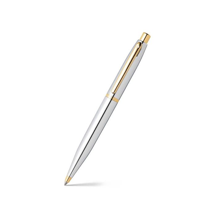 PEN SHEAFFER VFM  POLISHED CHROME WITH GOLD PLATED TRIMS BP WITH A6 NOTEBOOK
