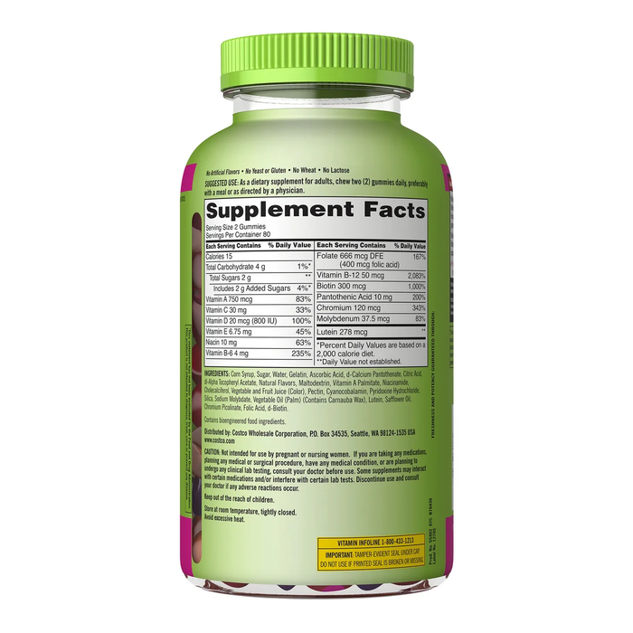 Kirkland Signature Adult Multivitamin, 160 Gummies