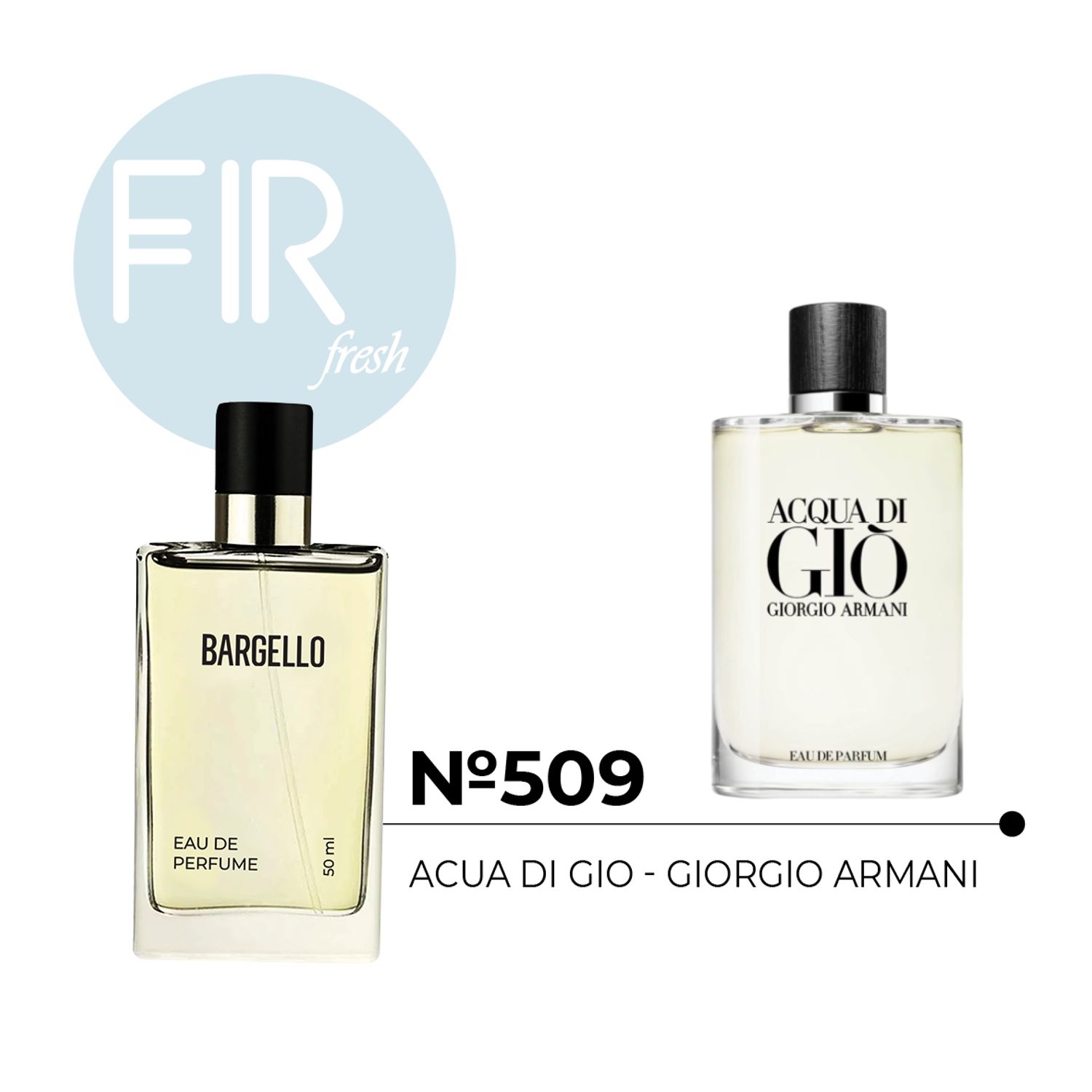 №509 for man 50 ml /GIORGIO ARMANI - ACQUA DI GIO -50 ml