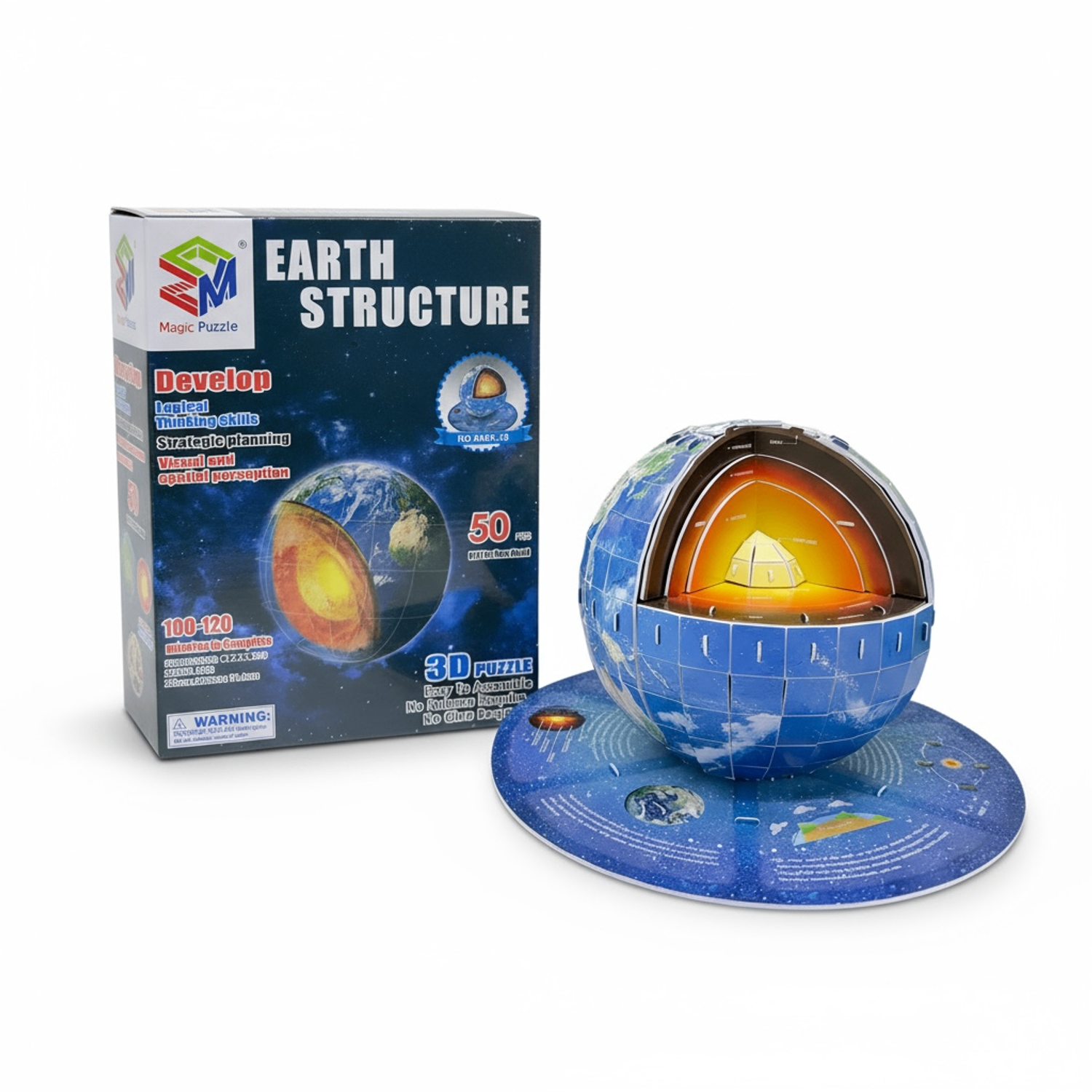 3D puzzle бөмбөрцгийн  бүтэц