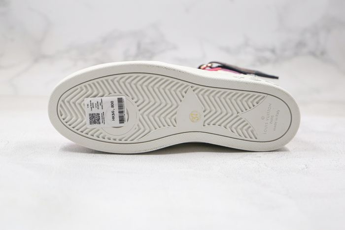 (WMNS) LOUIS VUITTON LV Boombox High-top Sport Shoes Pink/White