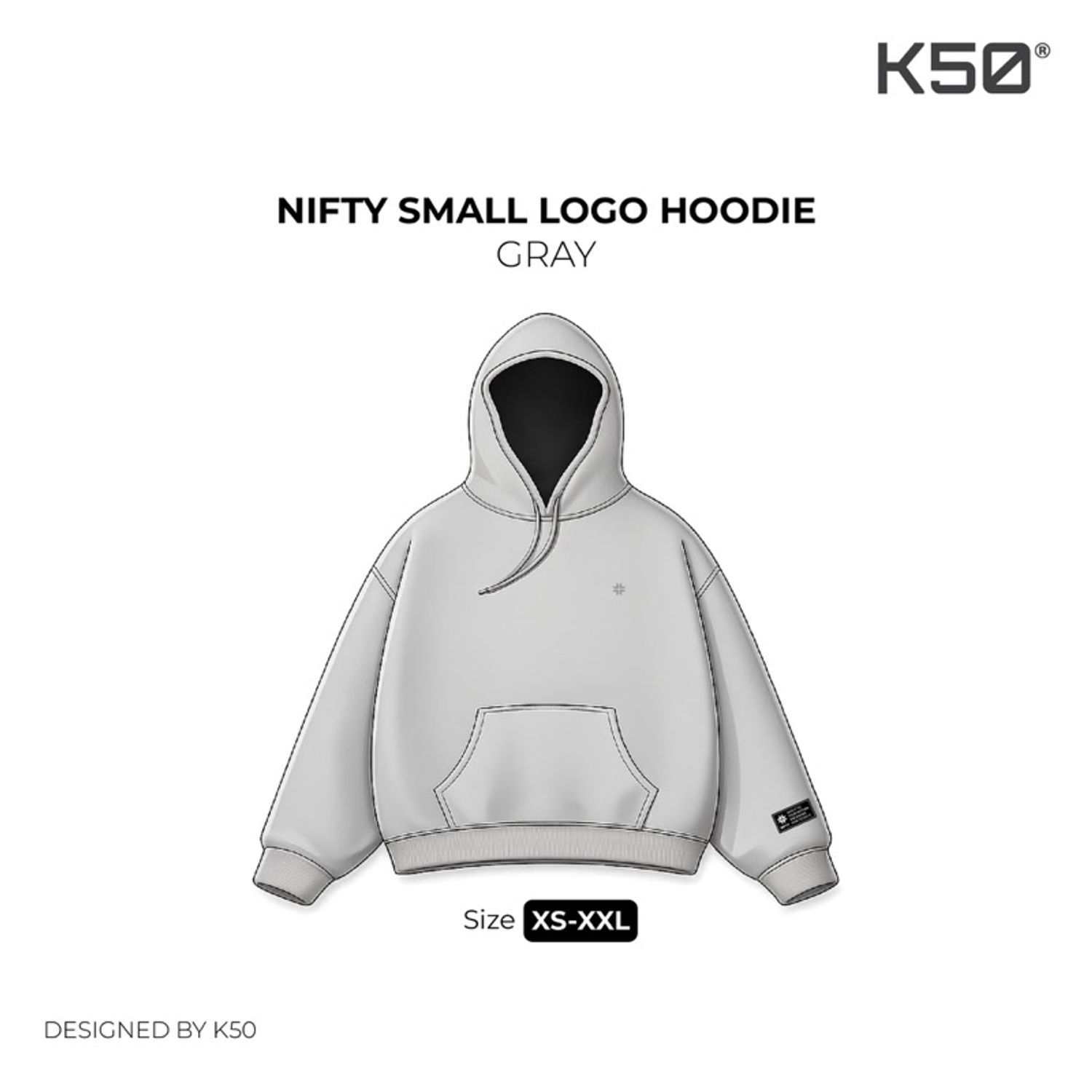 Nifty Small logo Hoodie | Shadow
