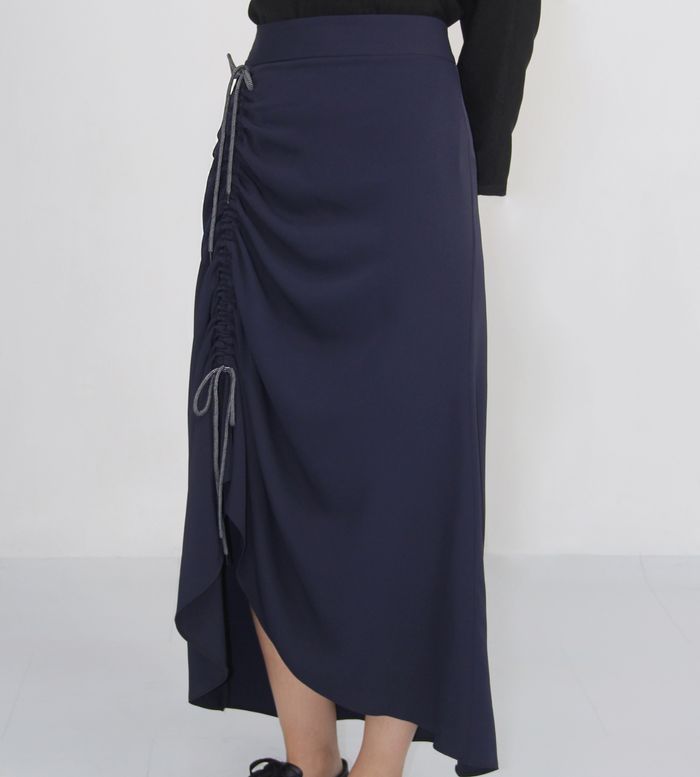 Asymmetrical Ruche Skirt