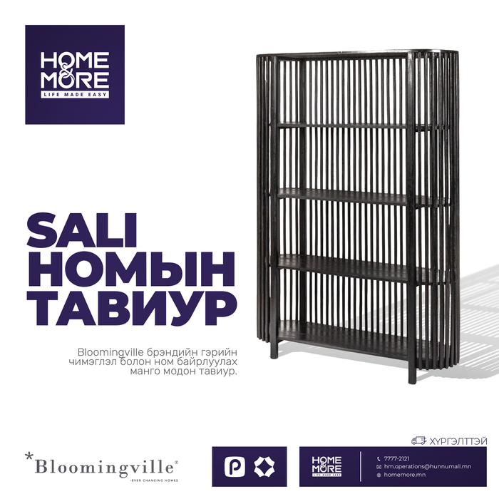Sali- хар өнгийн номын тавиур
