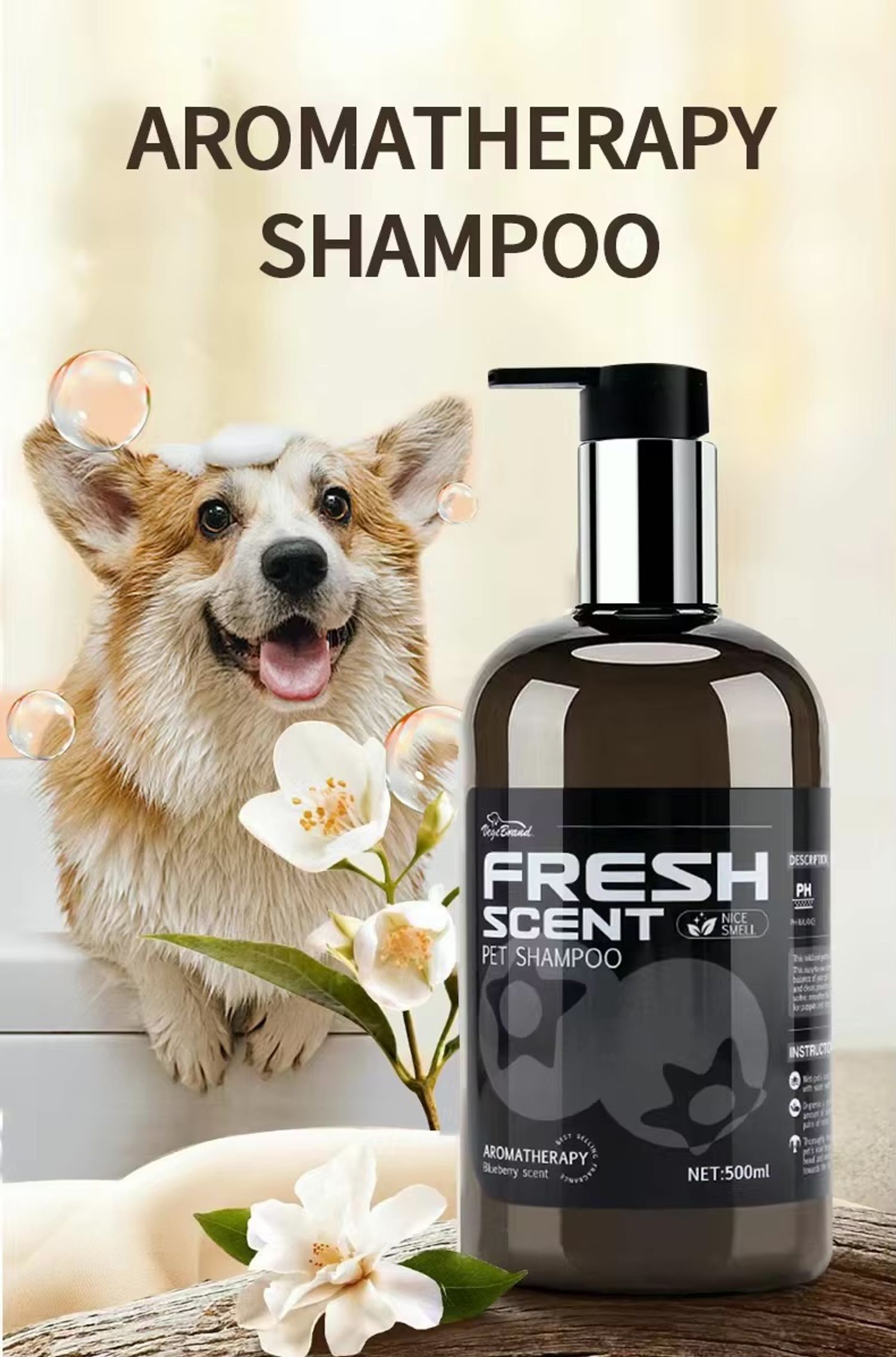 Fresh scent pet shampoo