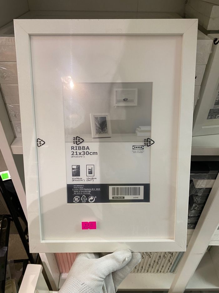 Ribba 21x30 цагаан