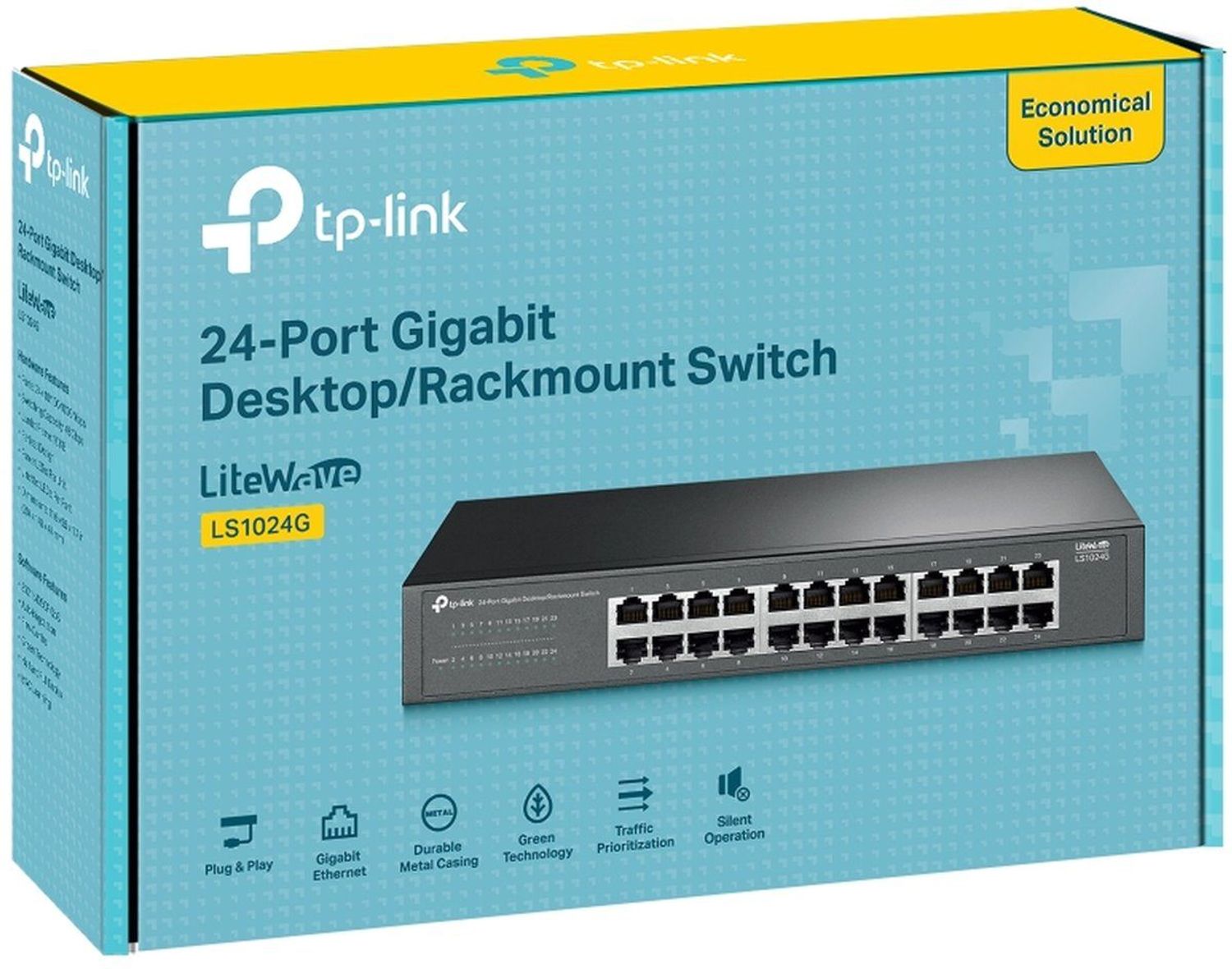 TP-Link LS1024G 24-Port Gigabit Desktop/Rackmount Switch