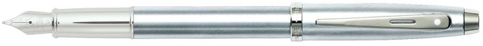 Sheaffer® 100 Brushed Chrome Fountain Pen With Chrome Trims Medium nib
