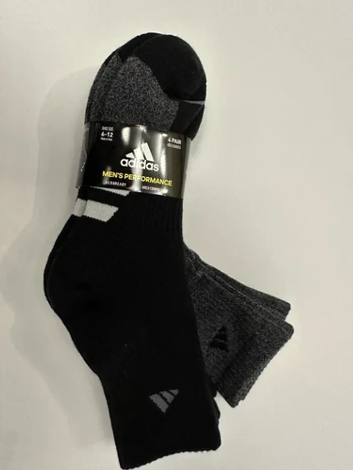 Adidas Men's High Quarter Sock, 4-pair