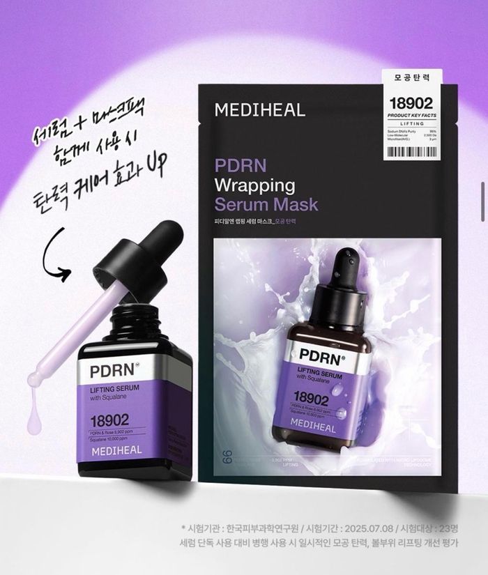 MEDIHEAL PDRN WRAPPING SERUM MASK 
