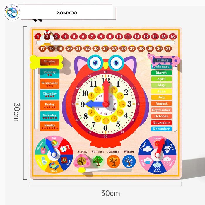 Олон үйлдэлт хуанли цагийн самбар