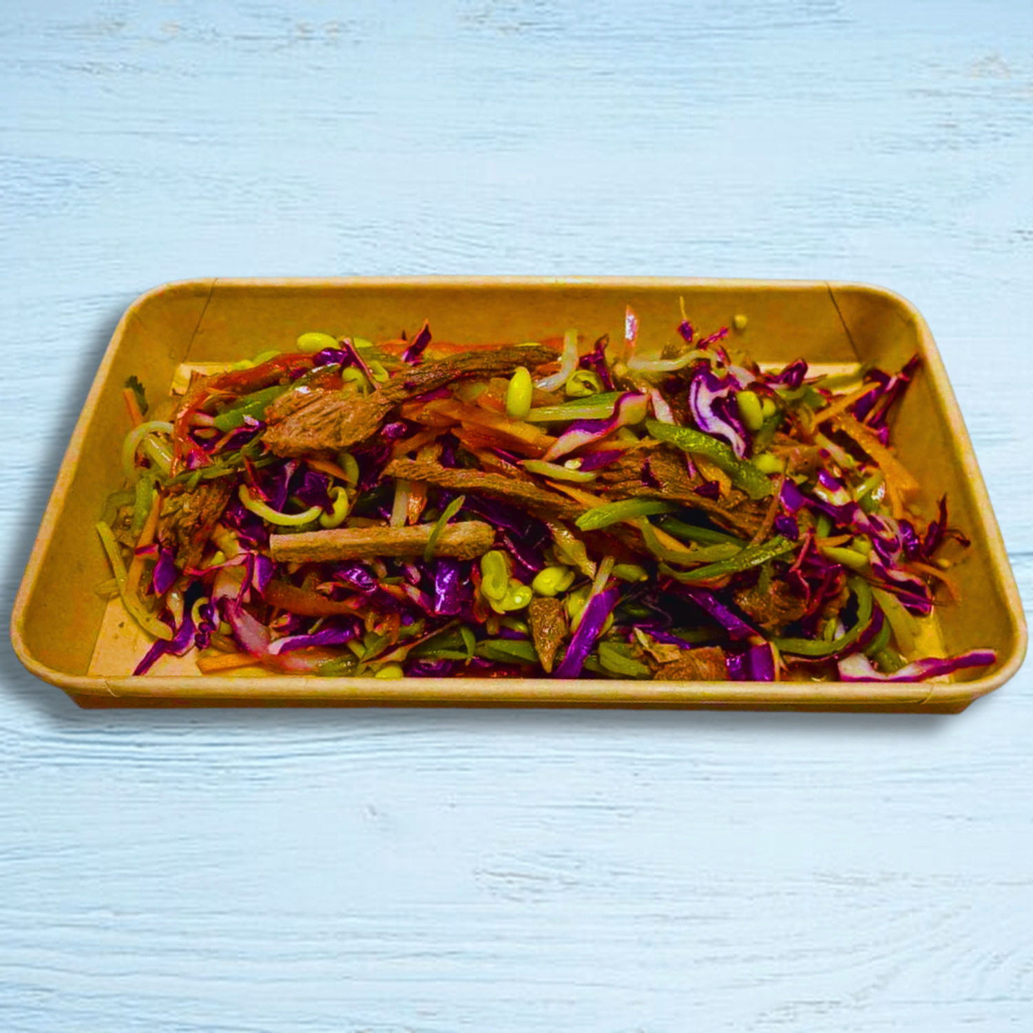 Asian beef green bean salad