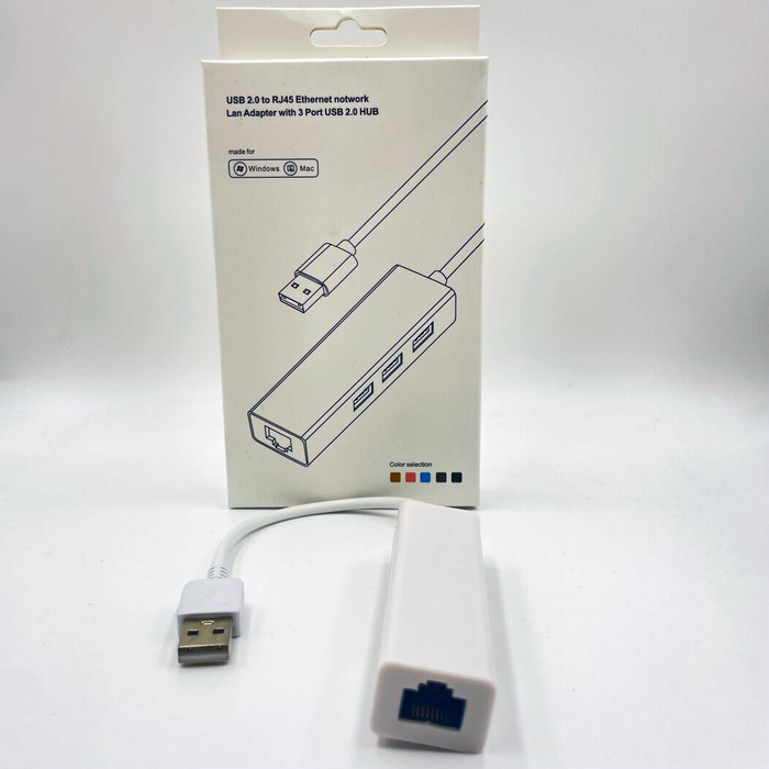 USB 2.0 to LAN, USB 2.0 3 Port