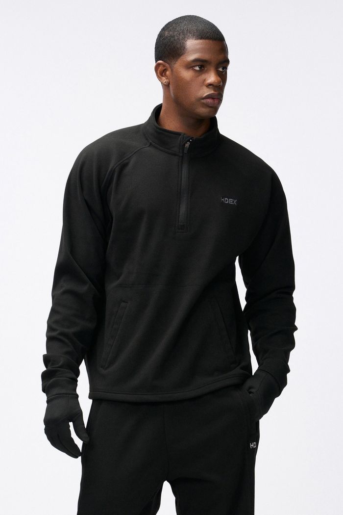 Warm Heat EZ Half Zip-up Black