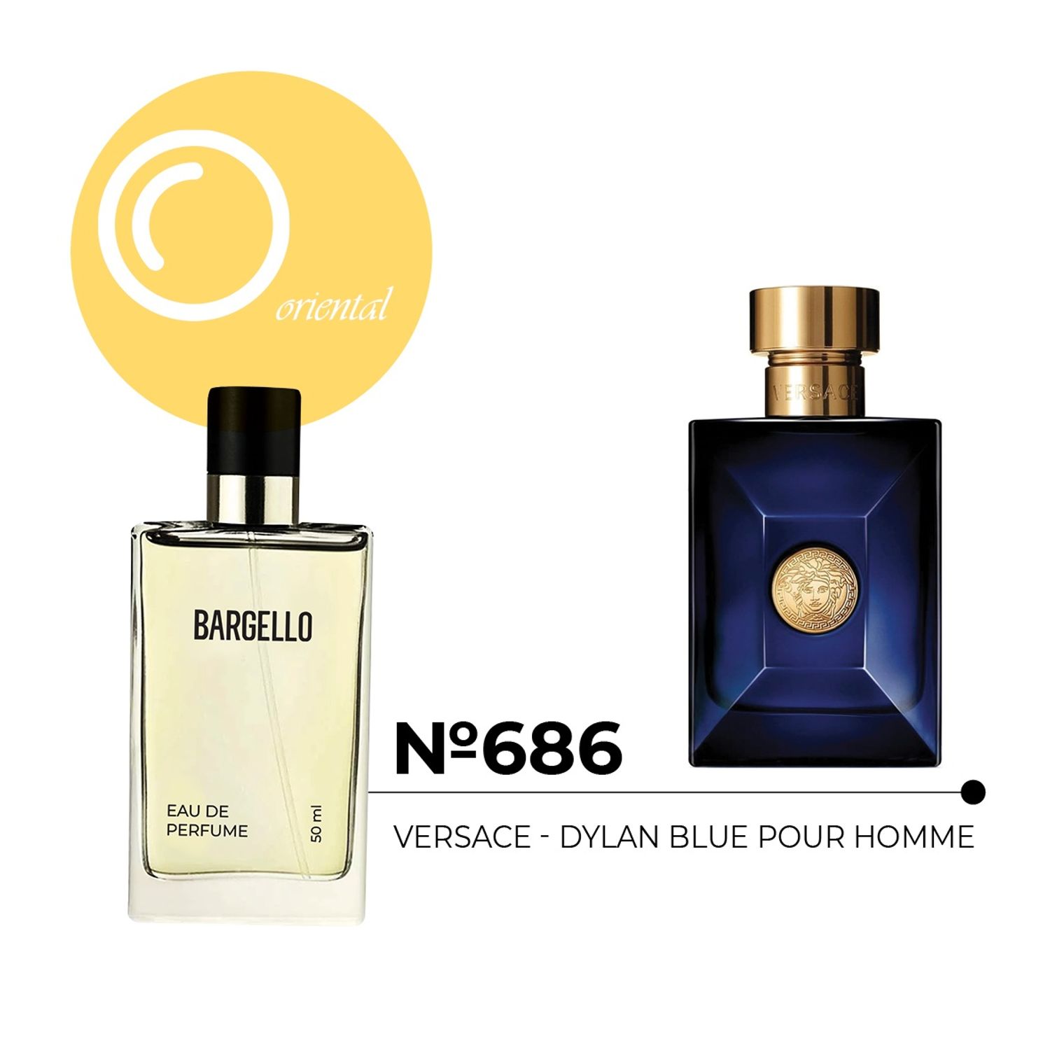 №686 for men 50 ml /VERSACE - DYLAN BLUE POUR HOMME/