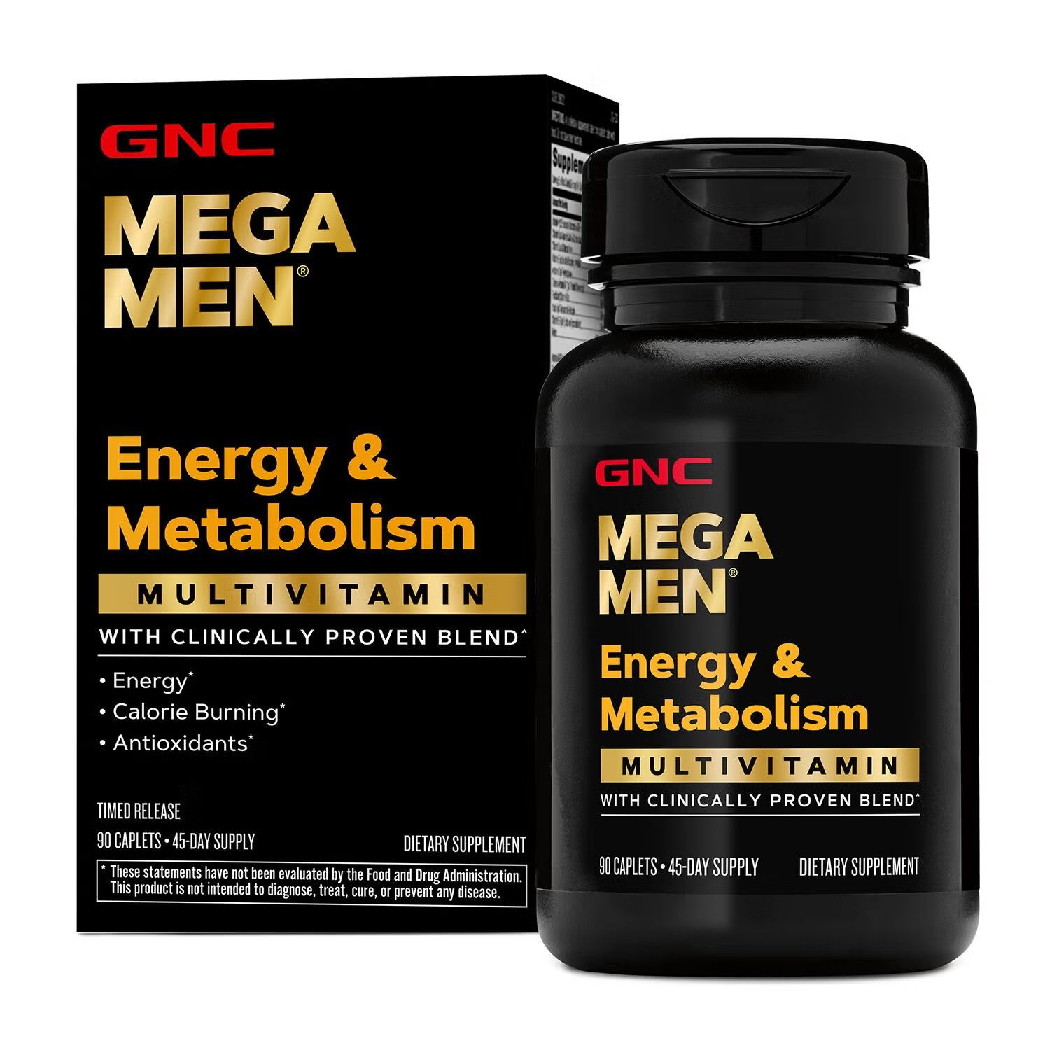 Mega Men® Energy & Metabolism Multivitamin - 90 Caplets (45 Servings)