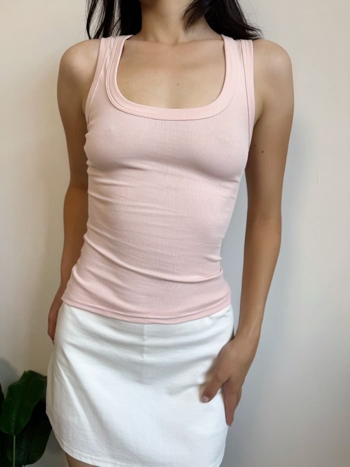 Peachy pink tank top #2