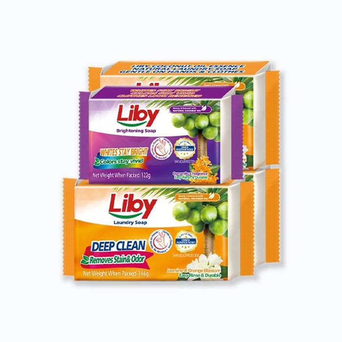 Liby Толбо арилгагчтай, наргил модны цэвэр тостой эдийн саван