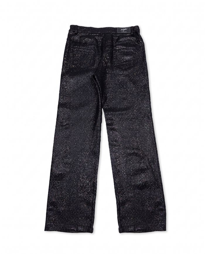 CROPED FABRIC PANTS