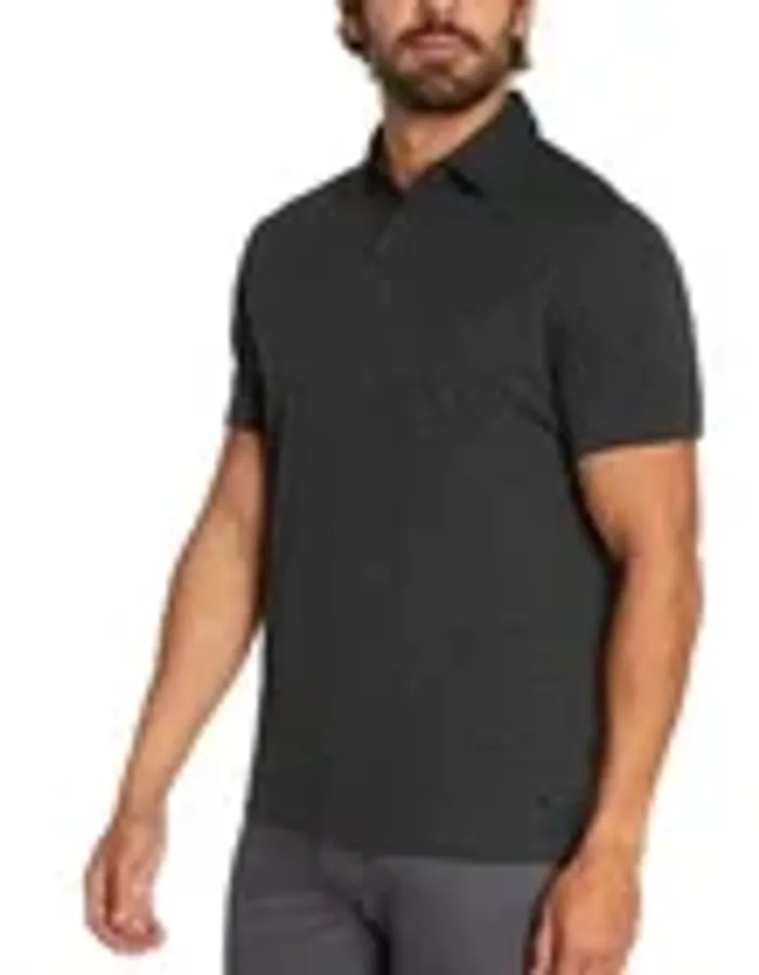 Banana Republic Men's Luxe Touch Performance Polo Shirt, Black, Size L