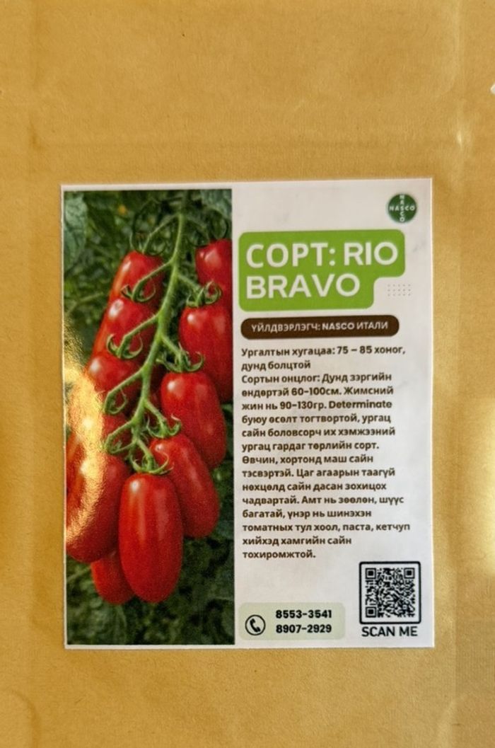 Улаан лоолийн үр Rio Bravo сорт